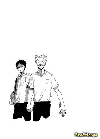 манга Лето Бокуто и Акааши (Haikyu!! dj – Natsu no BokuAka) 19.08.16